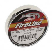 Fireline rijgdraad 0.15mm (6lb) Smoke grey - 13.7m